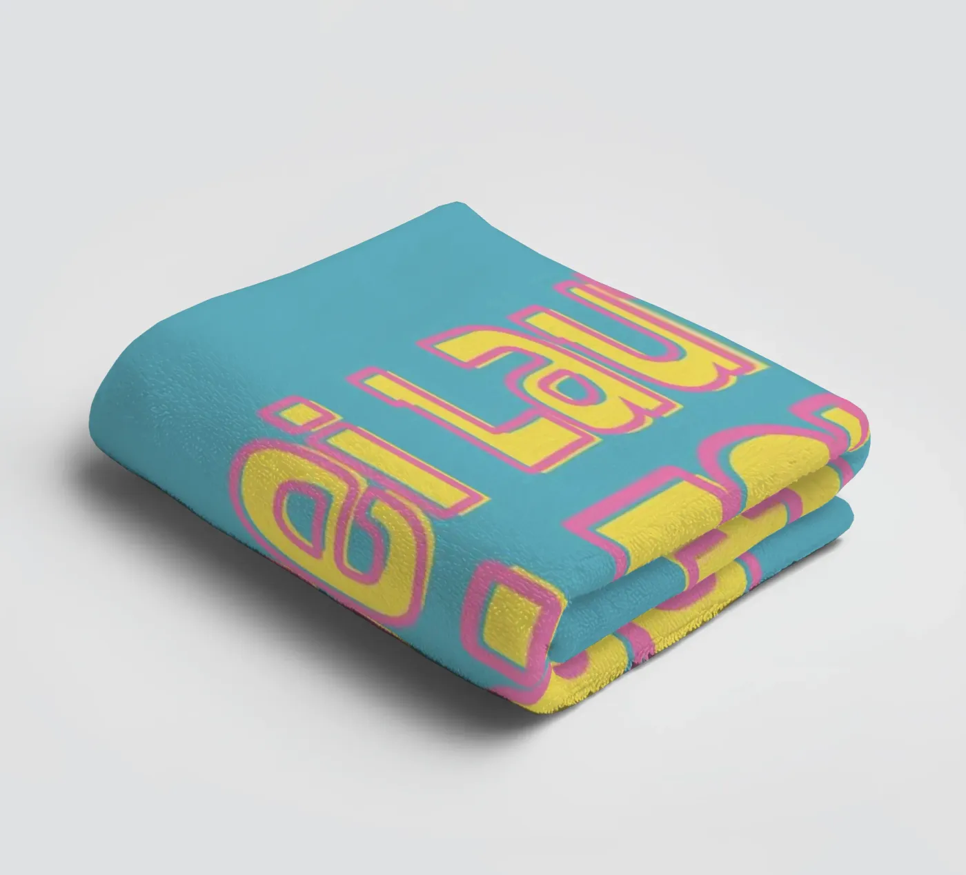 Sei laut. Sei echt. badhanddoek van DigiWunderwerk