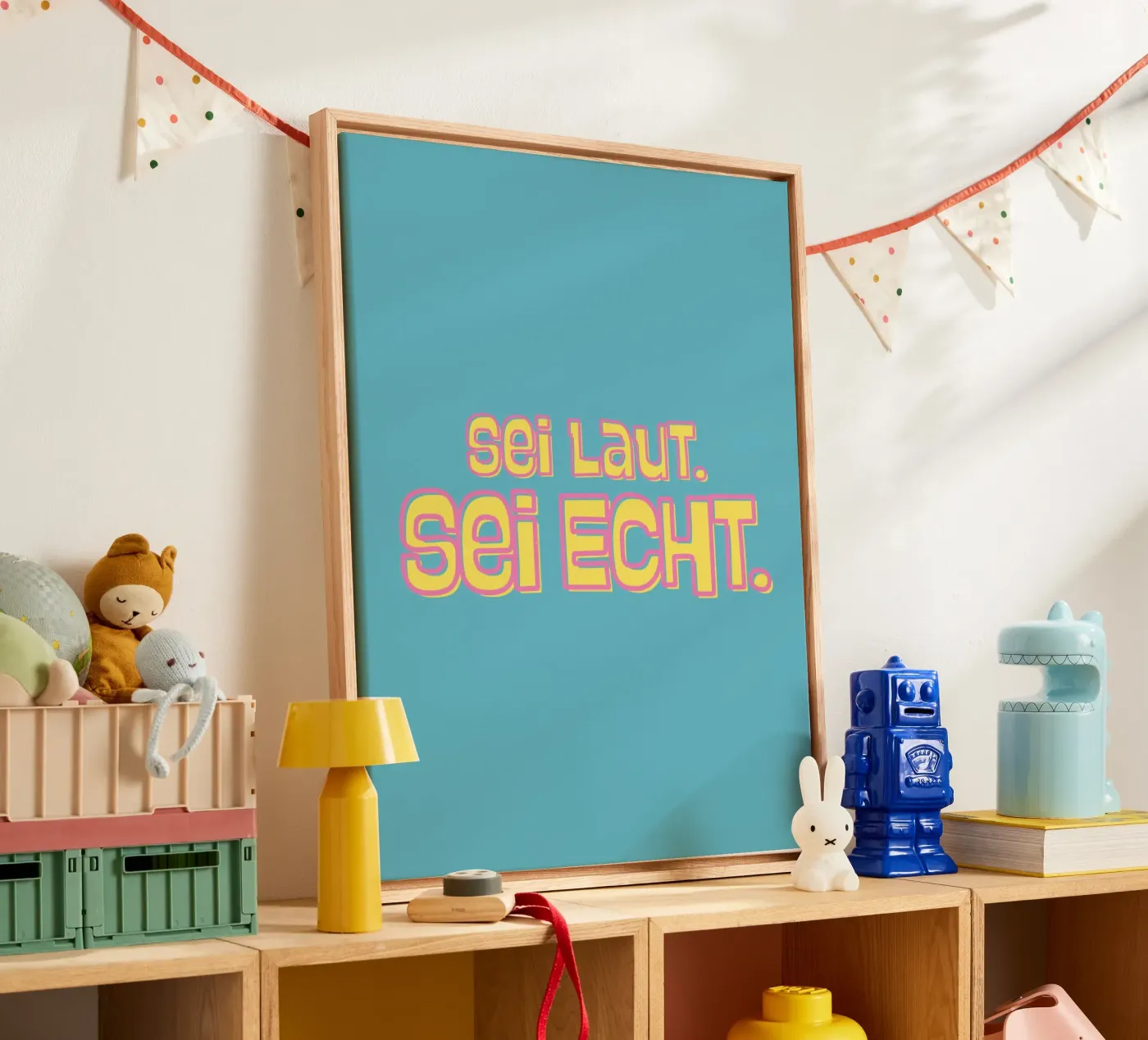 Sei laut. Sei echt. tela da DigiWunderwerk