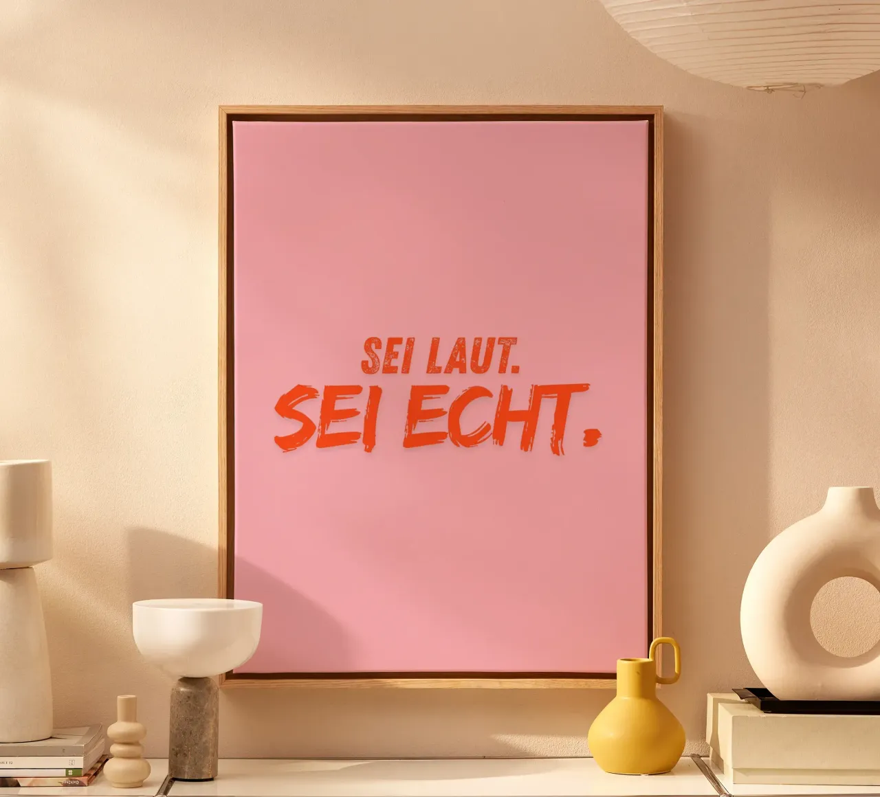 Sei laut. Sei echt. tela da DigiWunderwerk