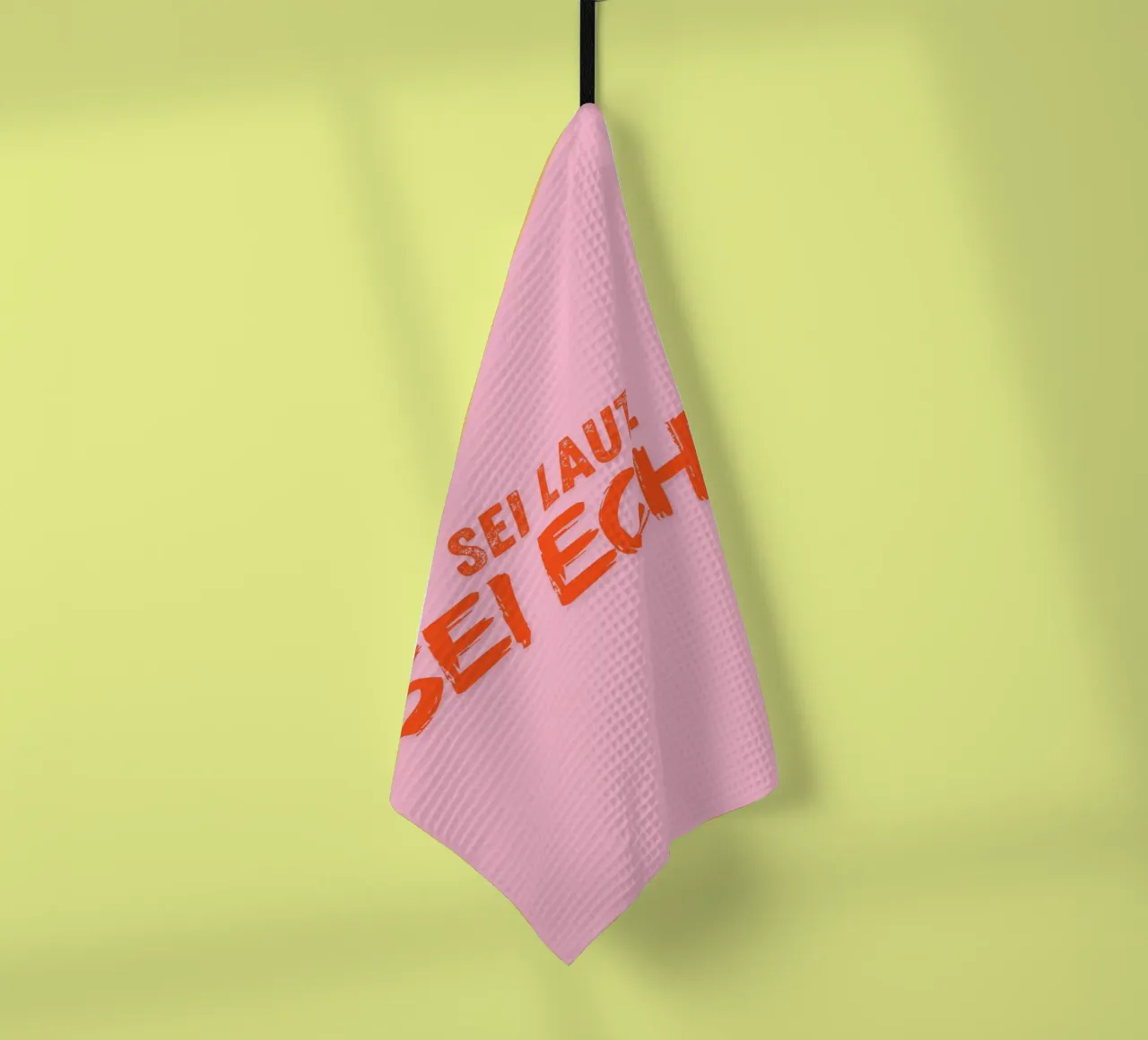 Sei laut. Sei echt. torchon de DigiWunderwerk
