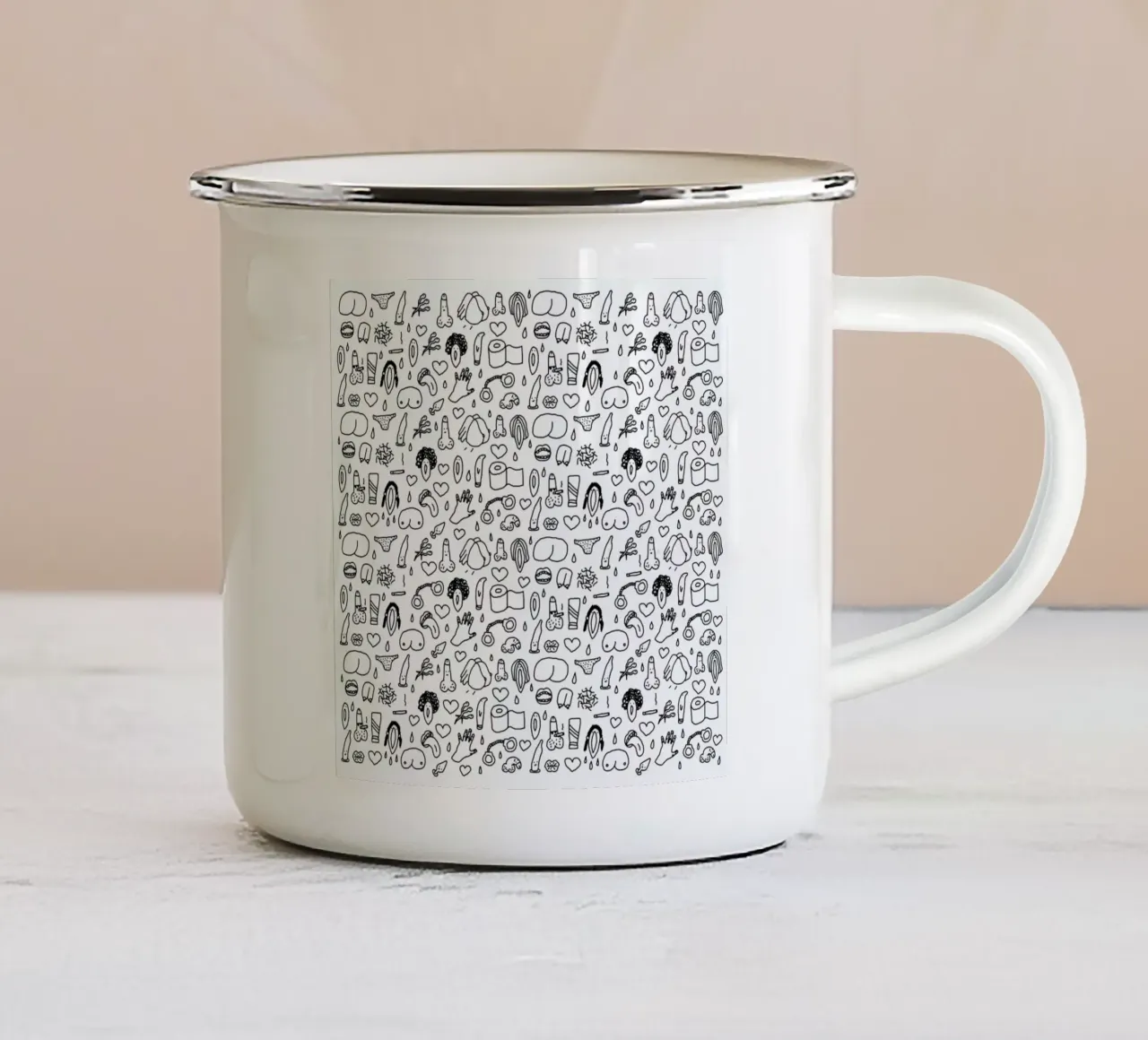Oh Baby tazza in smalto da Herzette