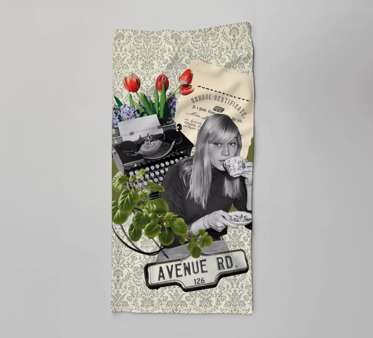 Collageri - If my Boss knew towel by The Artcircle