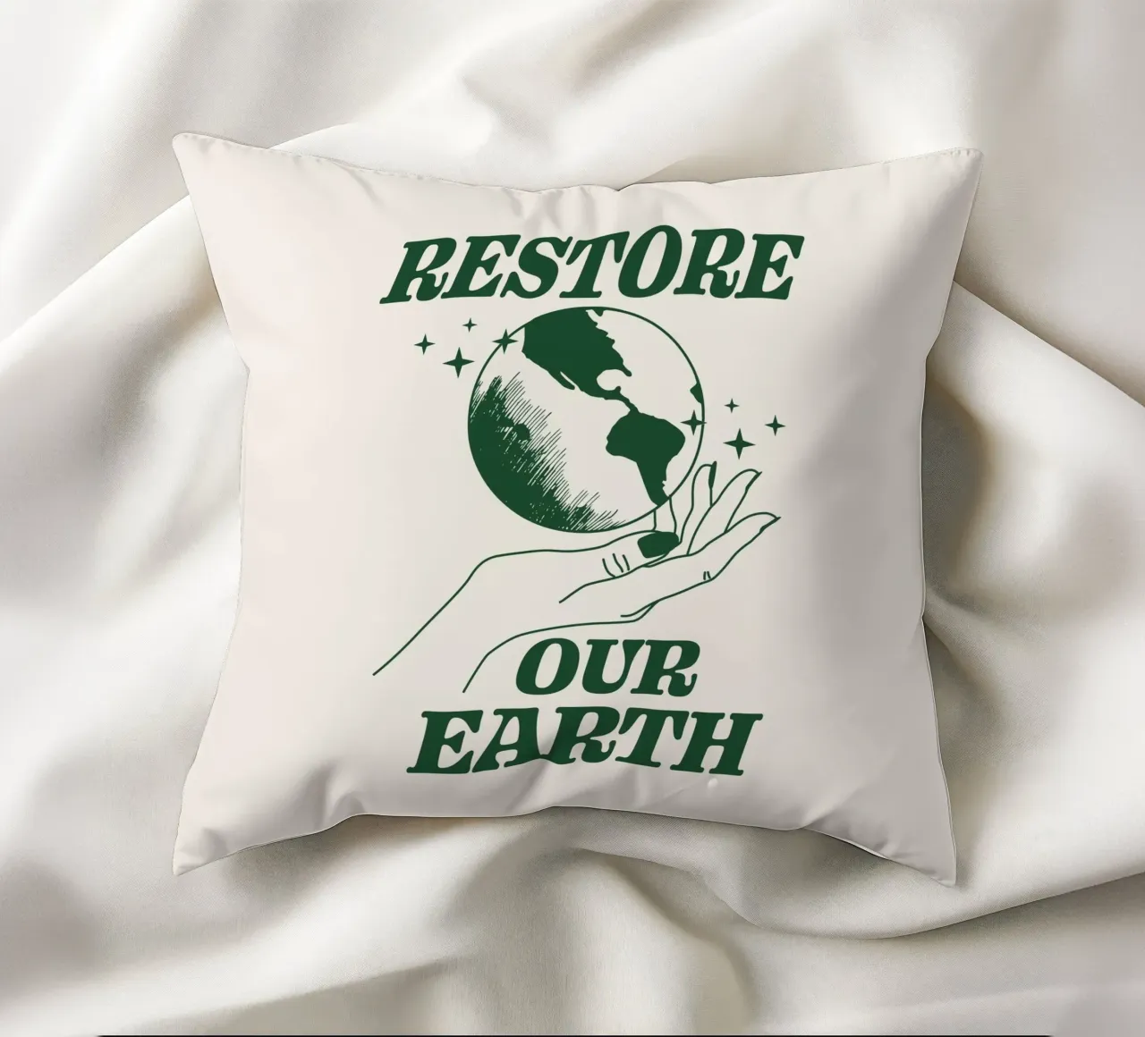 Ripristinare la nostra Terra cuscino da Eco Rebel Creative
