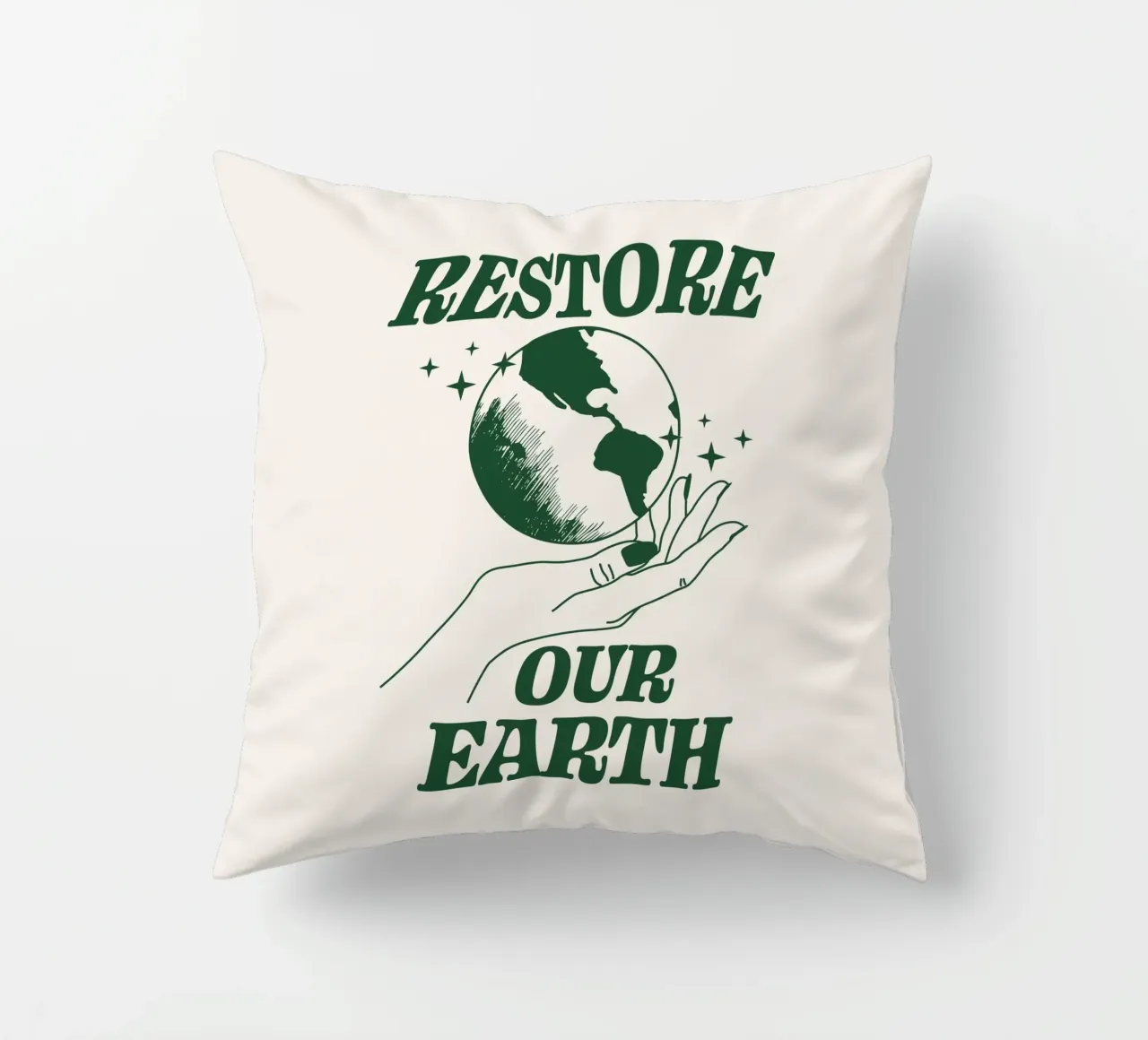 Ripristinare la nostra Terra cuscino da Eco Rebel Creative