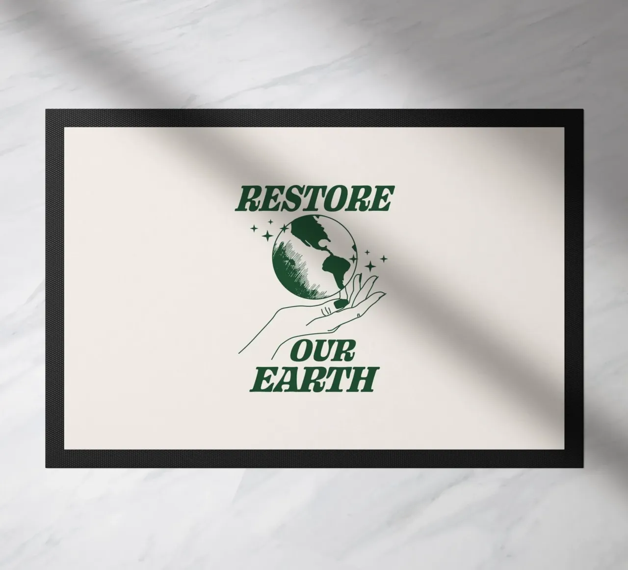 Ripristinare la nostra Terra zerbino da Eco Rebel Creative