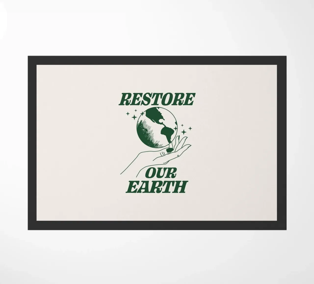 Ripristinare la nostra Terra zerbino da Eco Rebel Creative