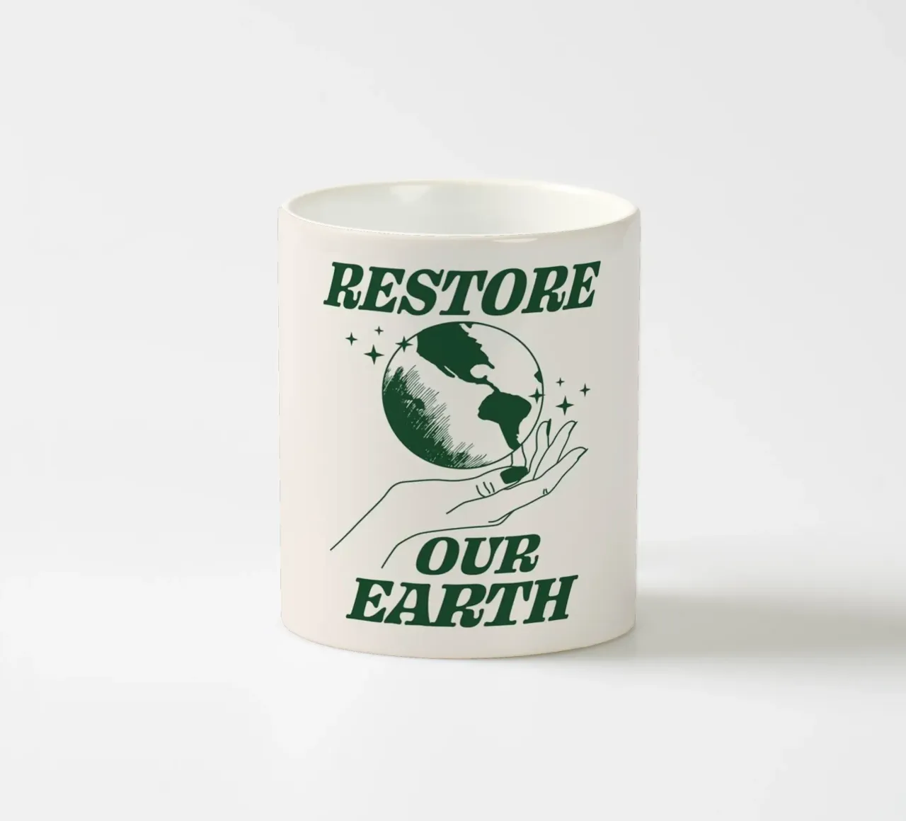 Ripristinare la nostra Terra tazza in ceramica da Eco Rebel Creative