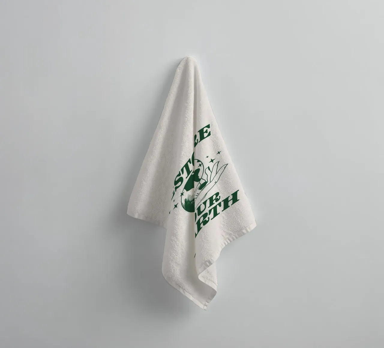 Herstel onze aarde badhanddoek van Eco Rebel Creative