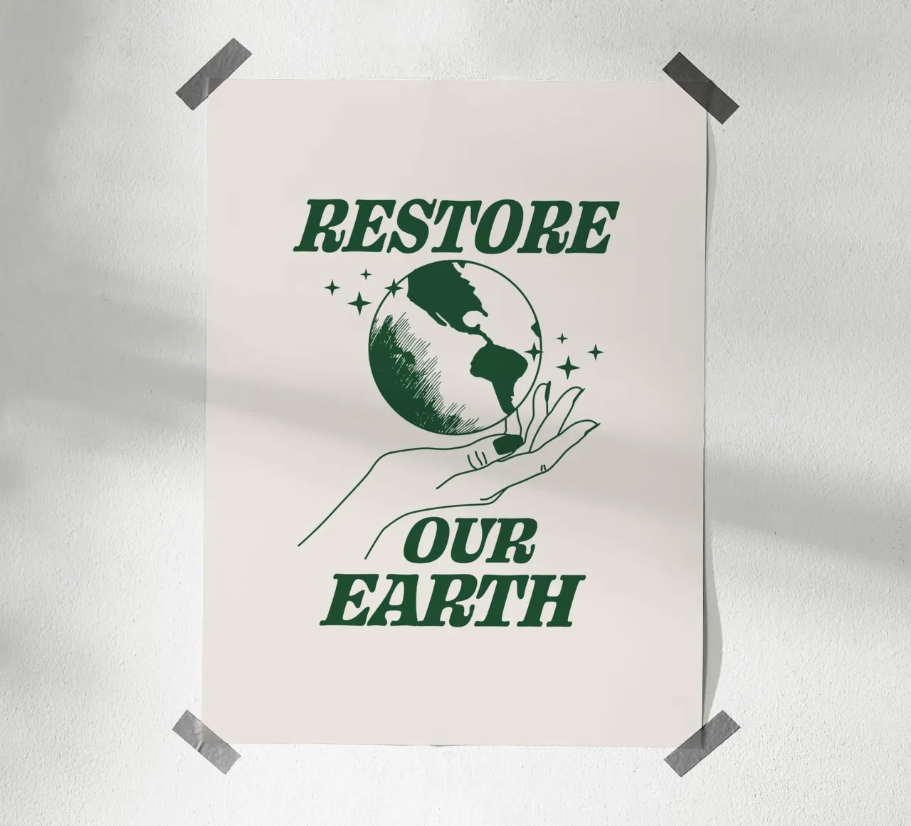 Ripristinare la nostra Terra carta hahnemühle da Eco Rebel Creative