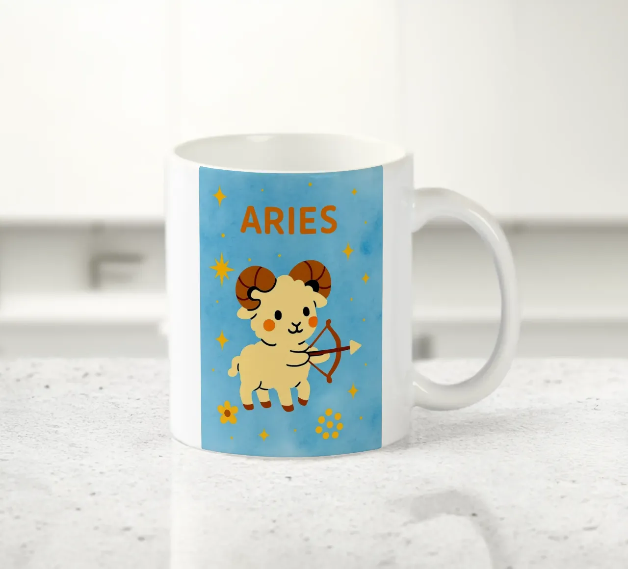 zodiaco ariete tazza in ceramica da SADELA