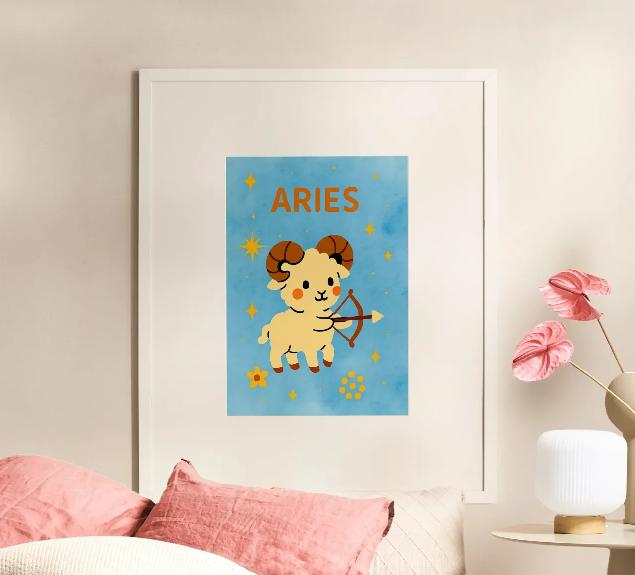 zodiaco ariete carta hahnemühle da SADELA