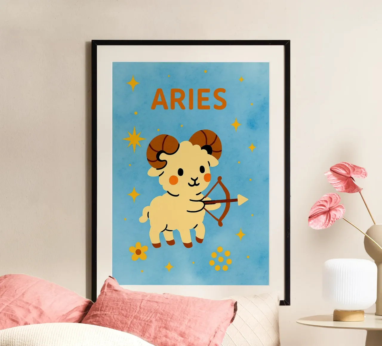zodiaco ariete carta hahnemühle da SADELA