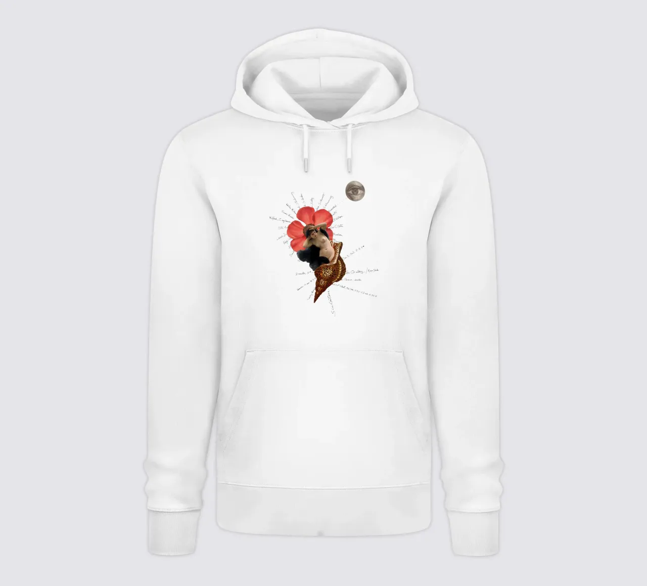 Collageri - Girl in Shell felpa con cappuccio da The Artcircle