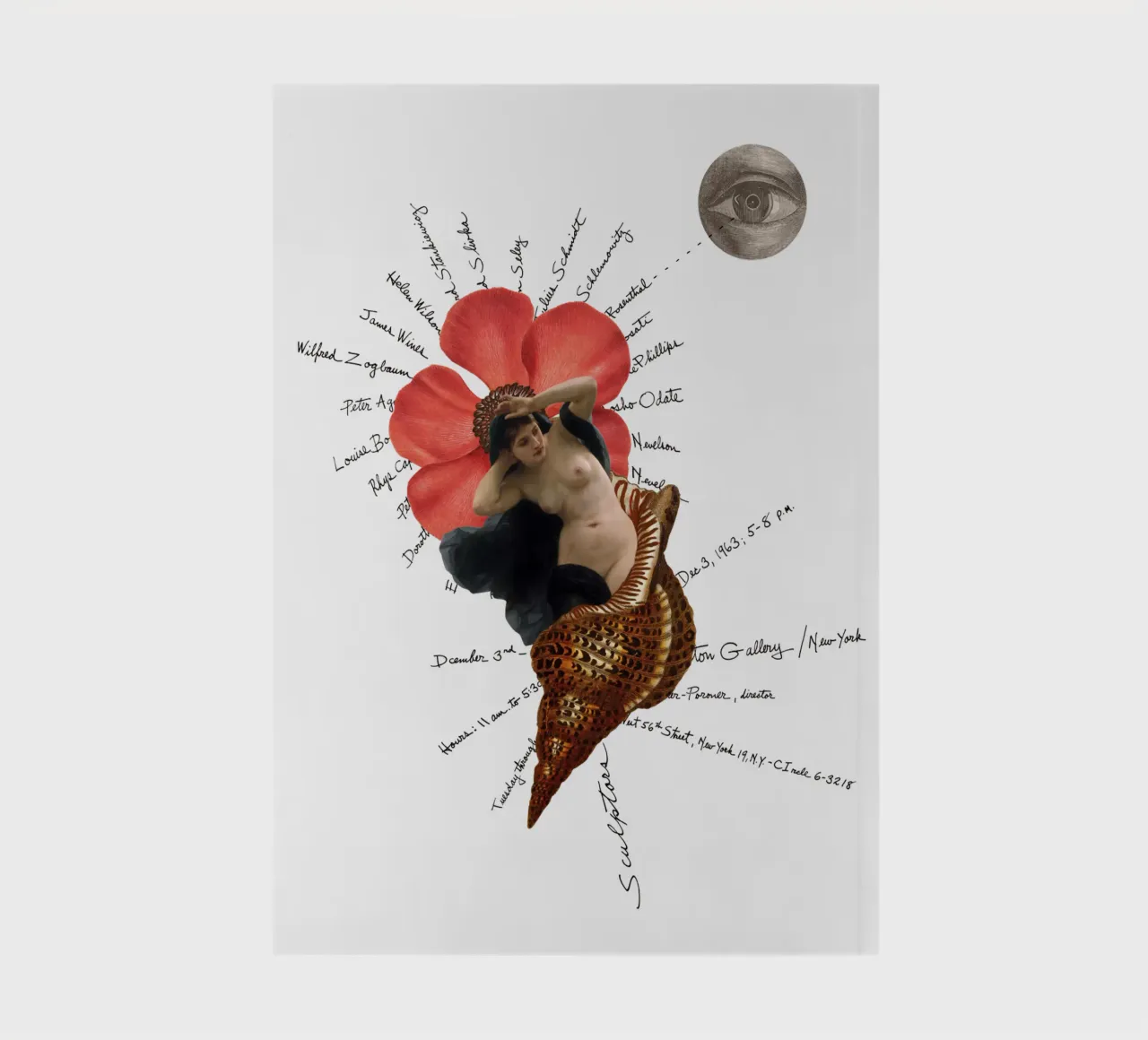 Collageri - Girl in Shell notebook by The Artcircle