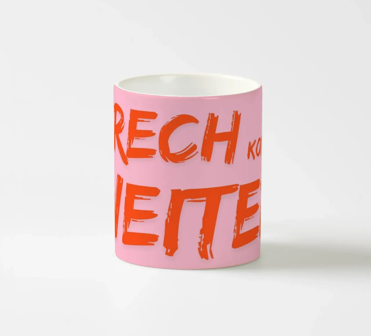 Frech kommt weiter tazza in ceramica da DigiWunderwerk