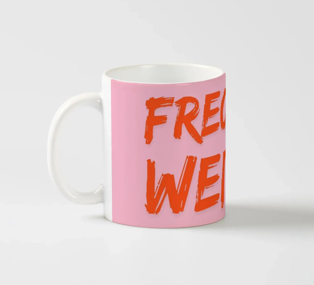 Frech kommt weiter tazza in ceramica da DigiWunderwerk