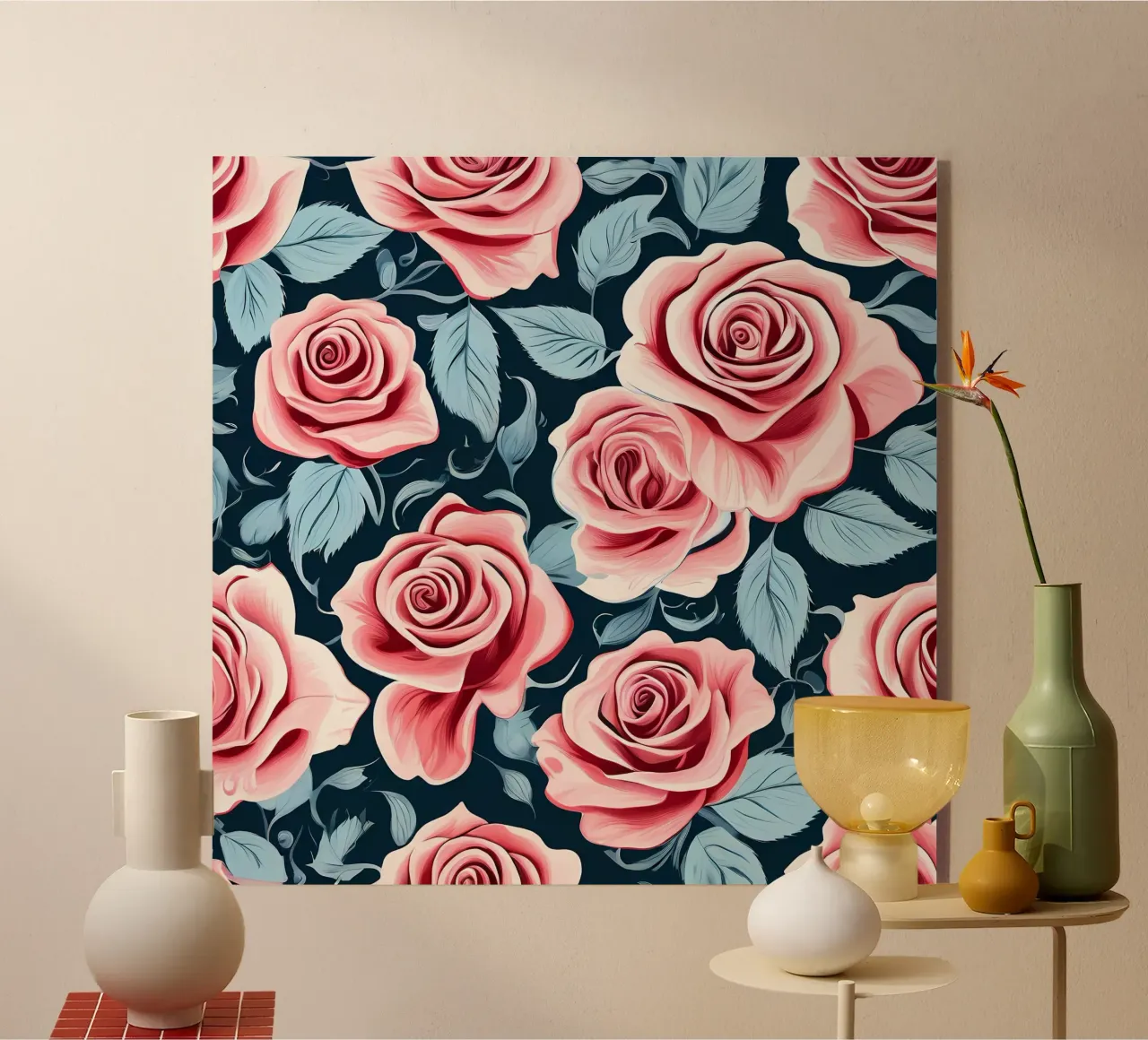 Romantic Rose Garden acrylic glass by Artistic-shop