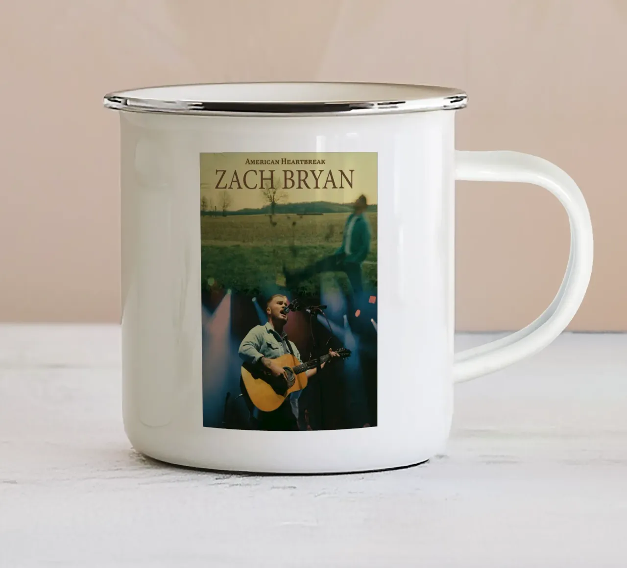 Zach Bryan tazza in smalto da esoygeboys