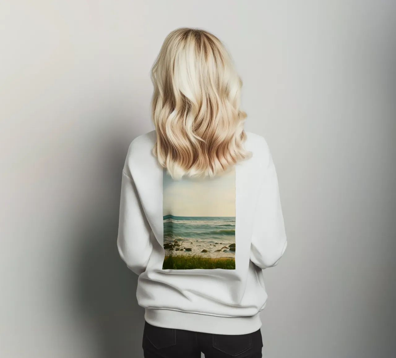 Blick auf den Ozean Sweatshirt von PASMING