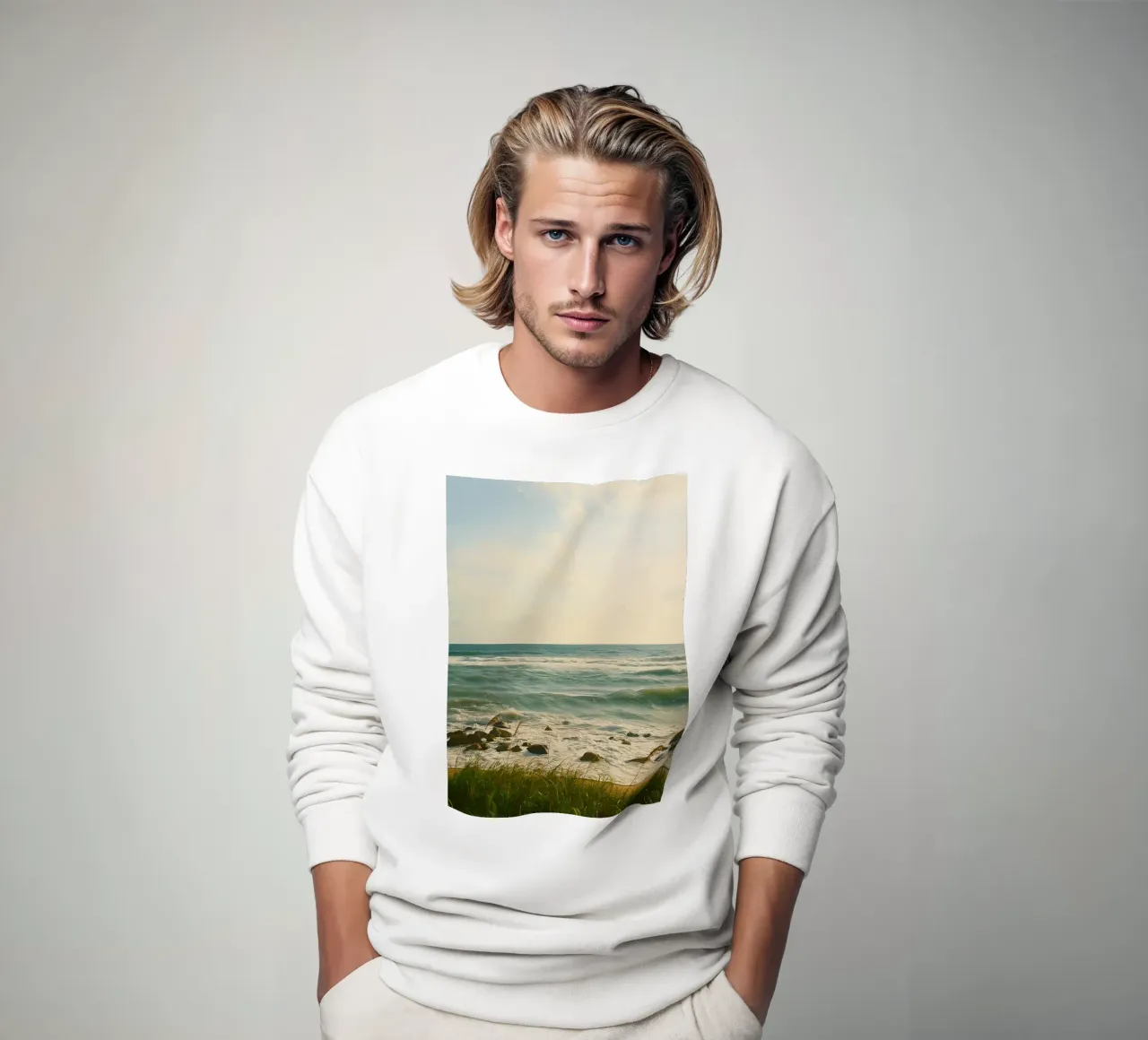coas vue sur l'océan sweat de PASMING