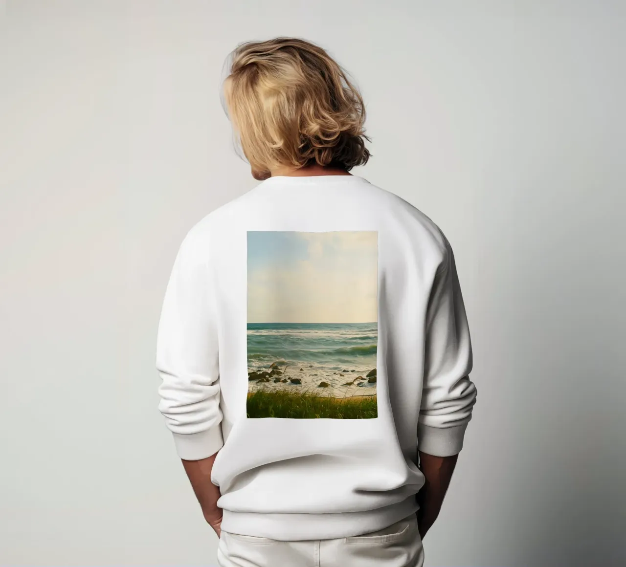 Blick auf den Ozean Sweatshirt von PASMING