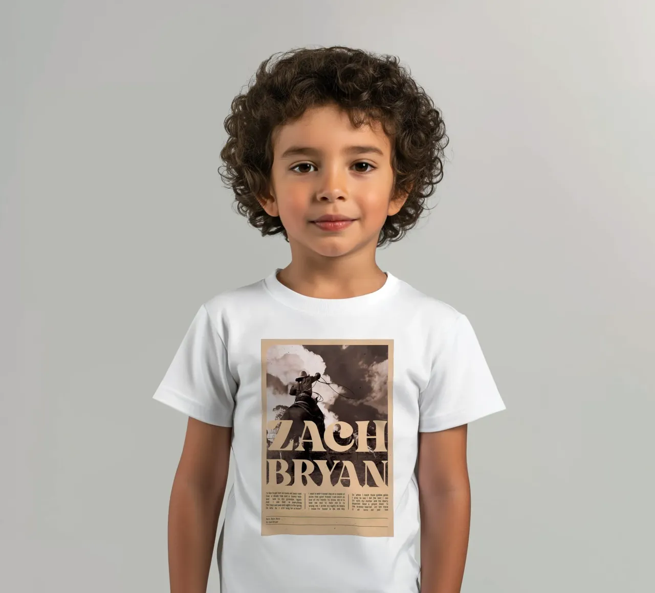 Zach Bryan t-shirt bambini da esoygeboys