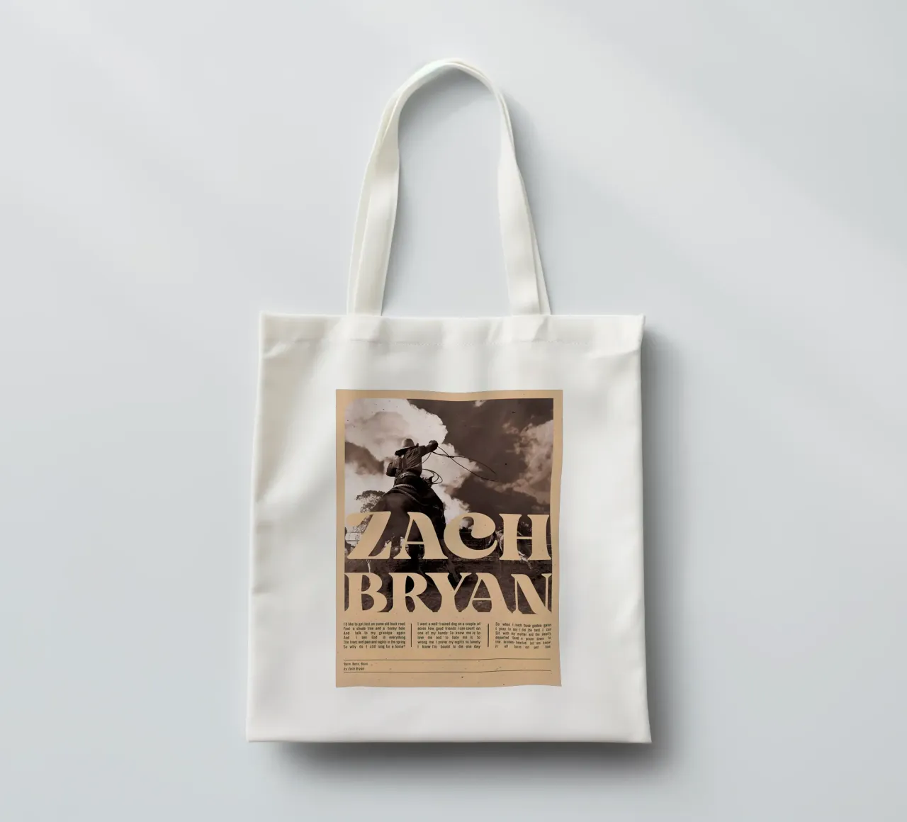 Zach Bryan borsa in juta da esoygeboys
