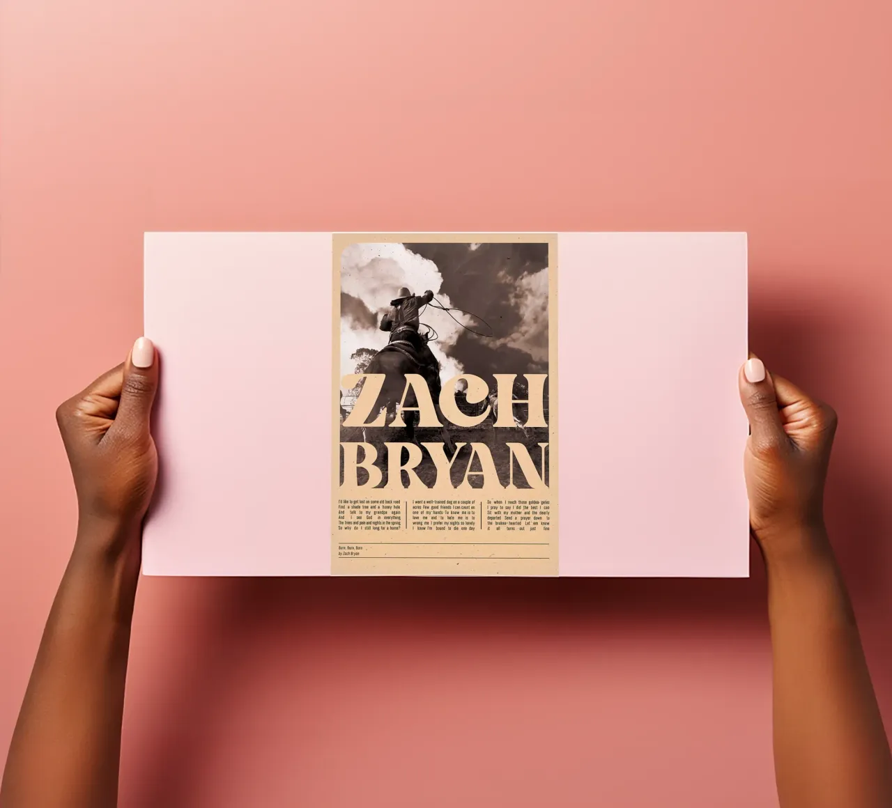 Zach Bryan foglio adesivo da esoygeboys
