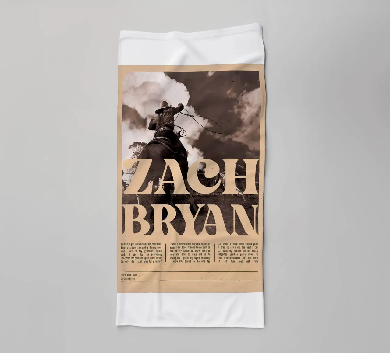Zach Bryan Handtuch von esoygeboys