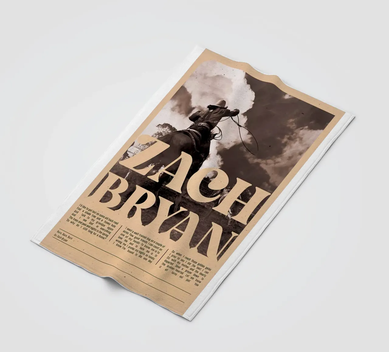Zach Bryan coperta in pile da esoygeboys
