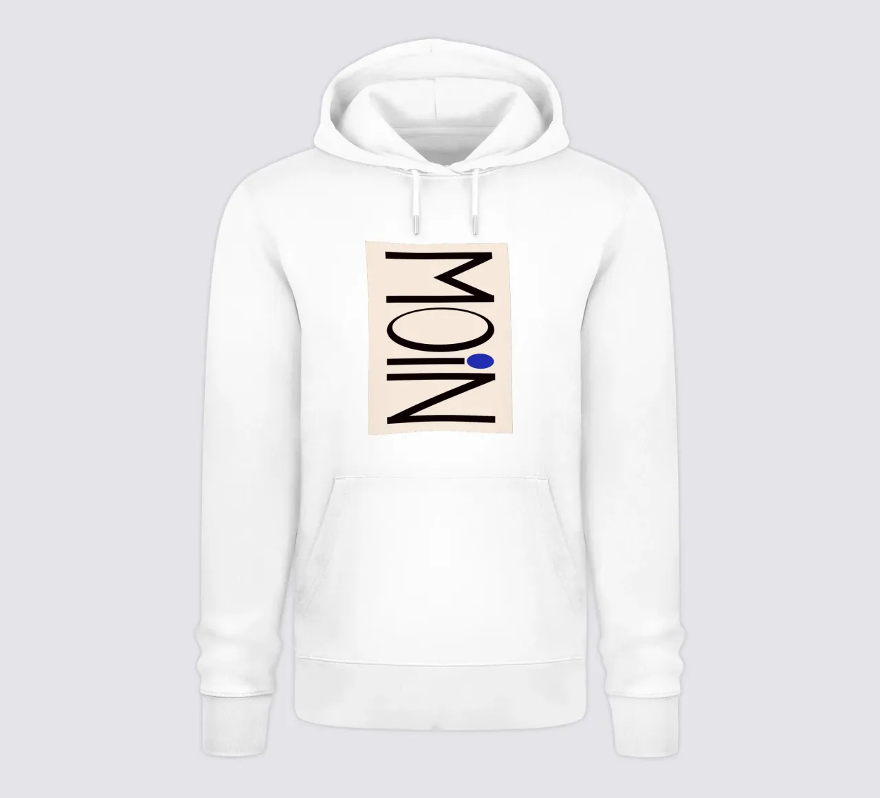 Moin typography felpa con cappuccio da TijanaArtStudio88