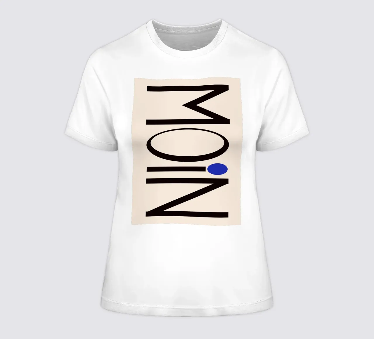 Moin typography t-shirt da donna da TijanaArtStudio88
