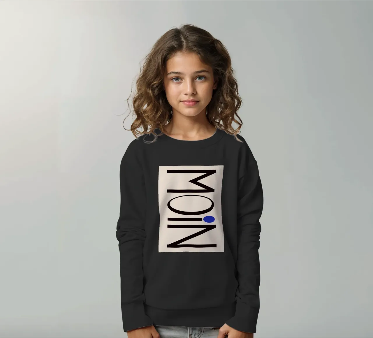 Moin typography felpa bambino da TijanaArtStudio88