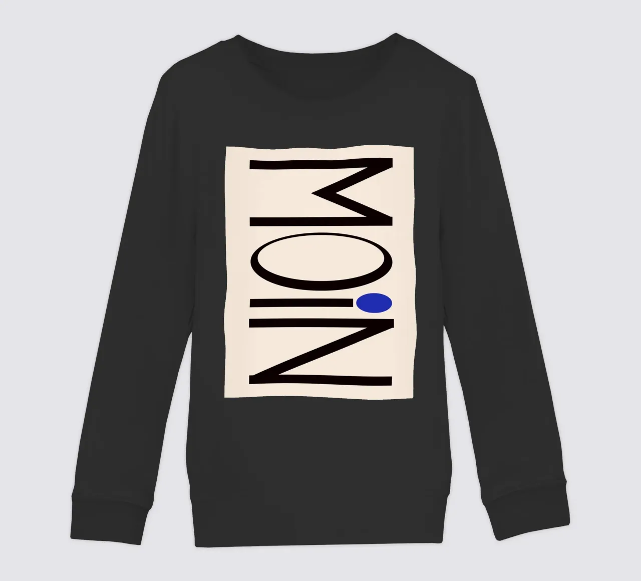 Moin typography felpa bambino da TijanaArtStudio88