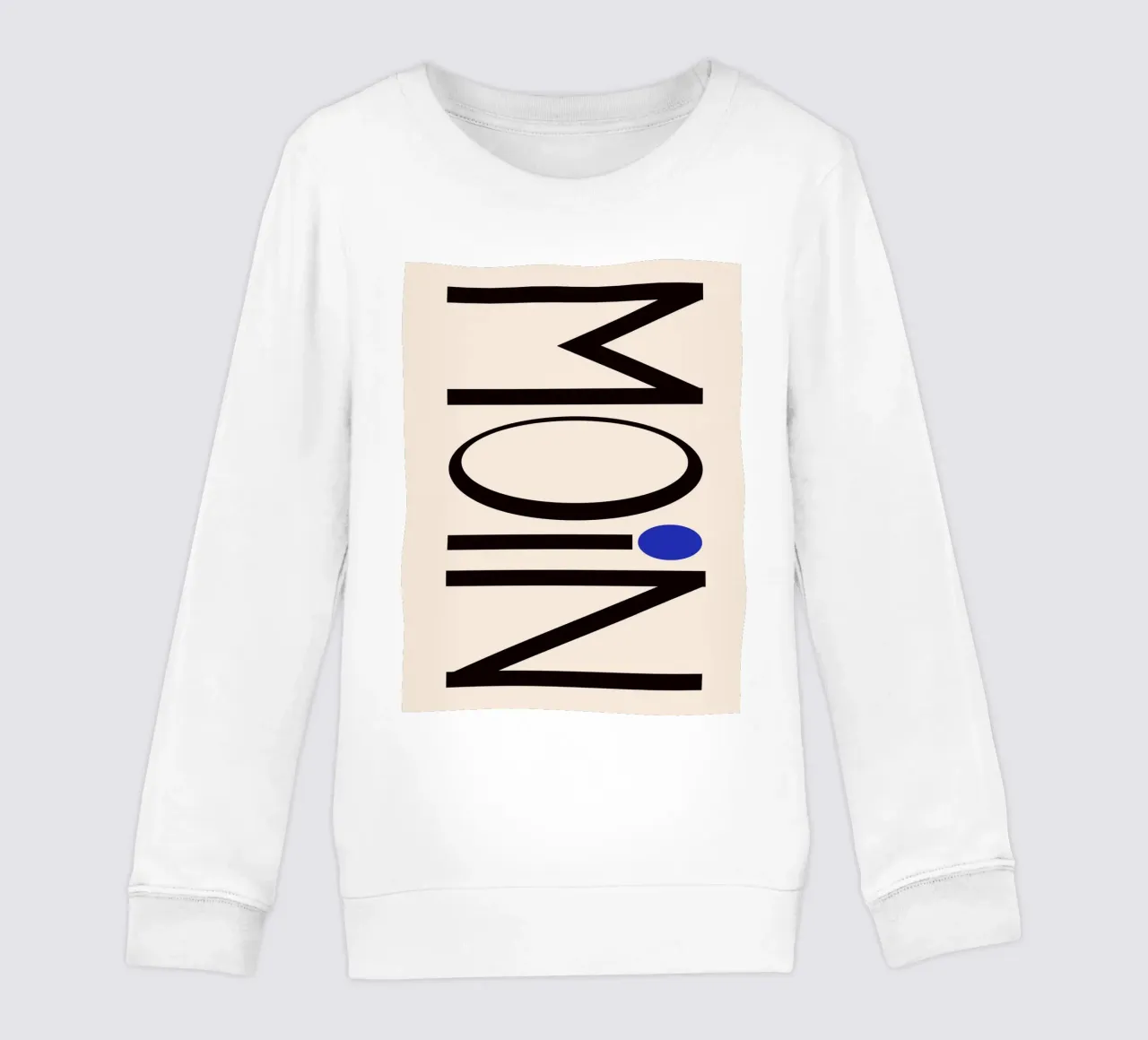 Moin typography felpa bambino da TijanaArtStudio88