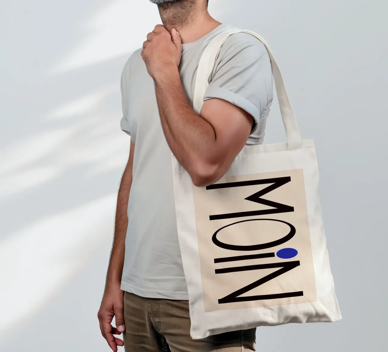Moin typography borsa in juta da TijanaArtStudio88