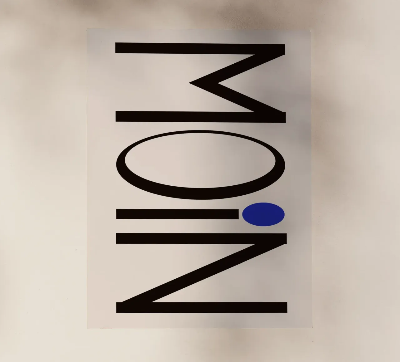 Moin typography pellicola backlit da TijanaArtStudio88