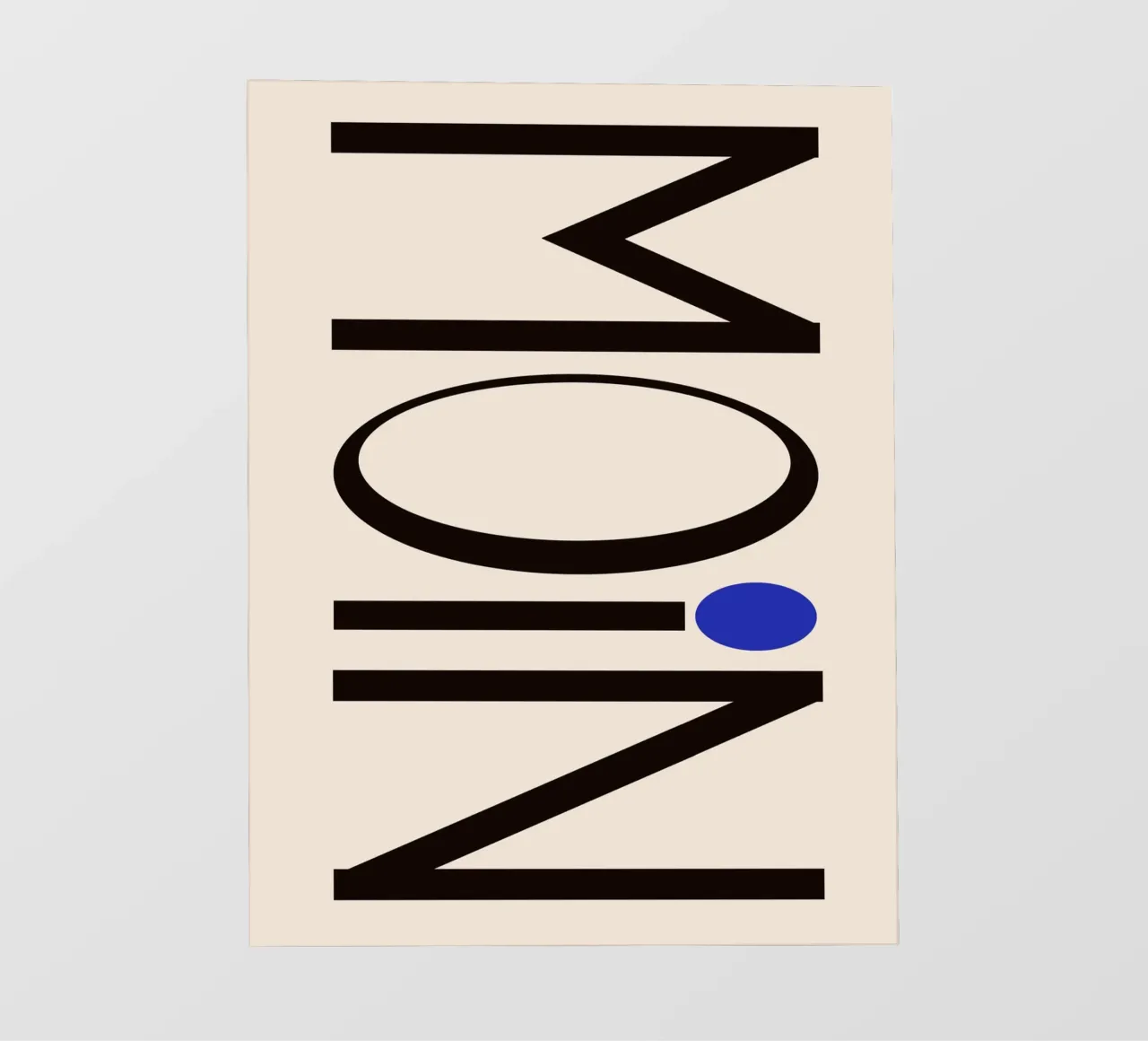 Moin typography PVC Plane von TijanaArtStudio88