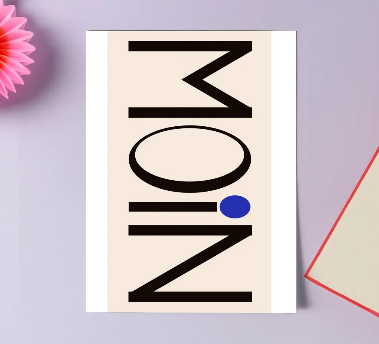 Moin typography foglio adesivo da TijanaArtStudio88