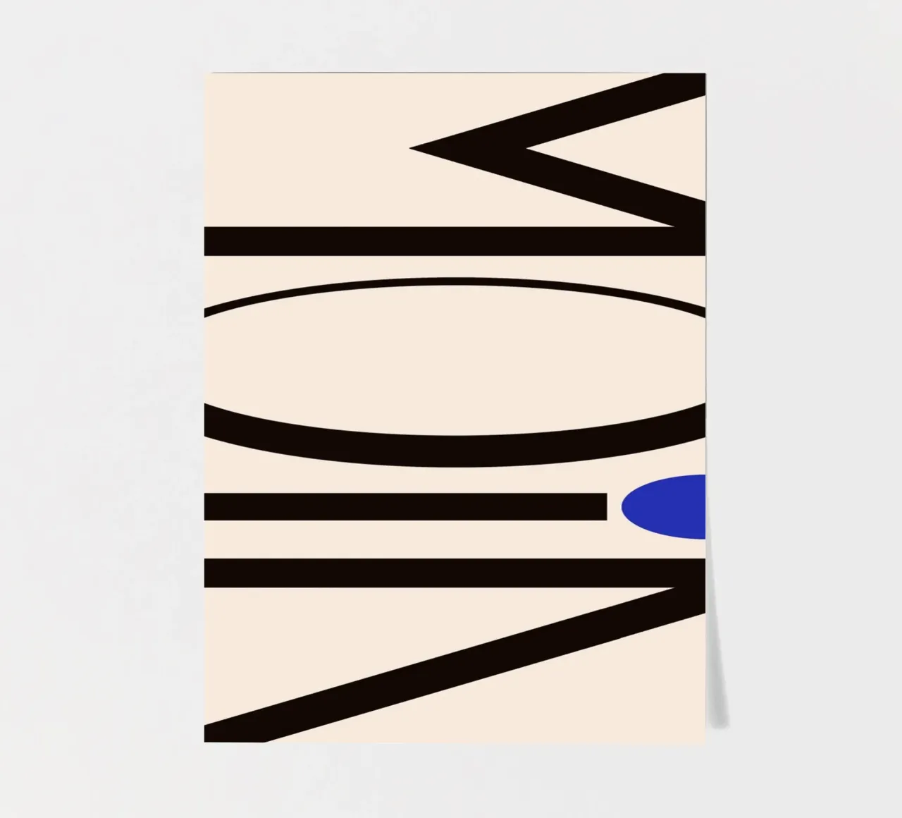 Moin typography foglio adesivo da TijanaArtStudio88