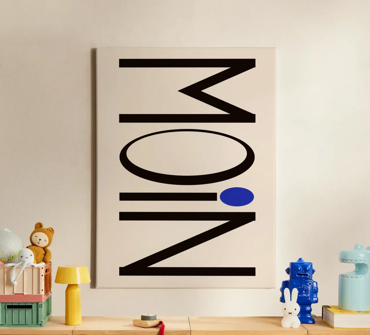 Moin typography tela da TijanaArtStudio88