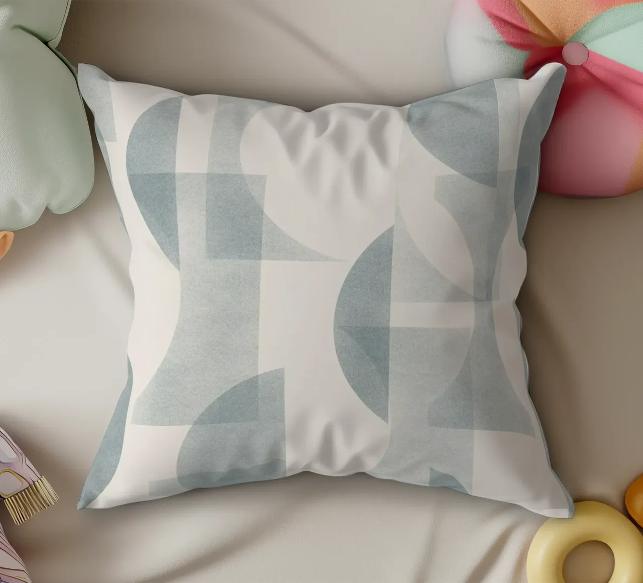 Geometrica Blue cuscino da designdn