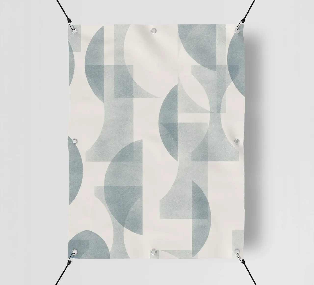 Geometrica Blue telo in pvc da designdn