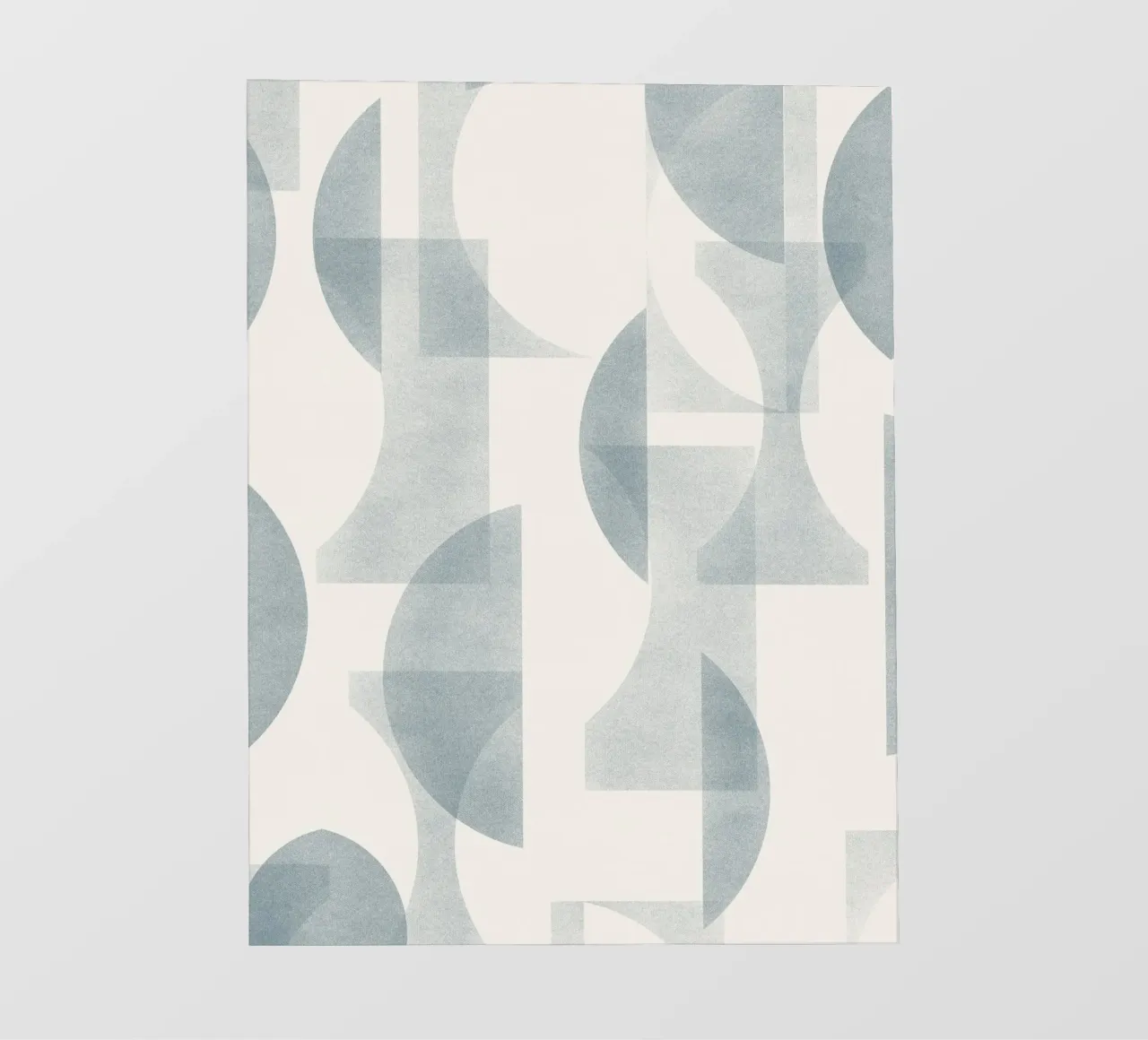 Geometrica Blue telo in pvc da designdn