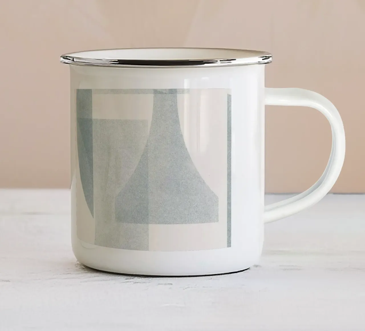 Geometrica Blue tazza in smalto da designdn