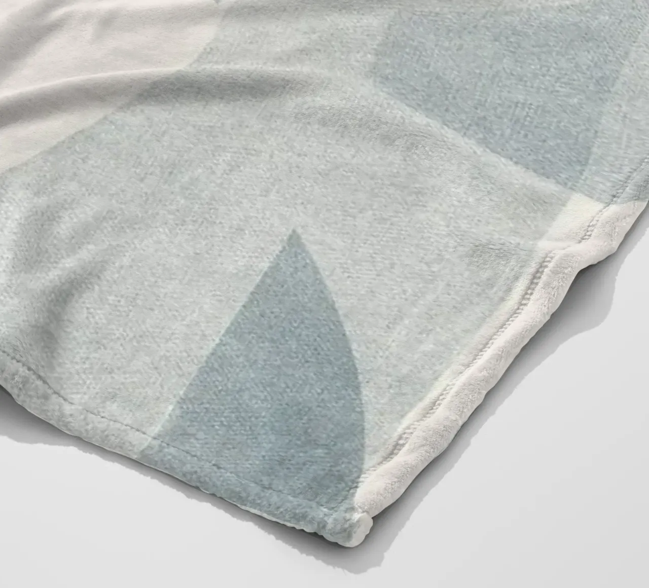 Geometrica Blue coperta in pile da designdn