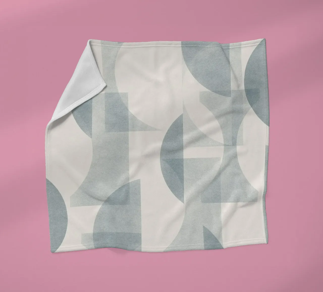 Geometrica Blue coperta in pile da designdn