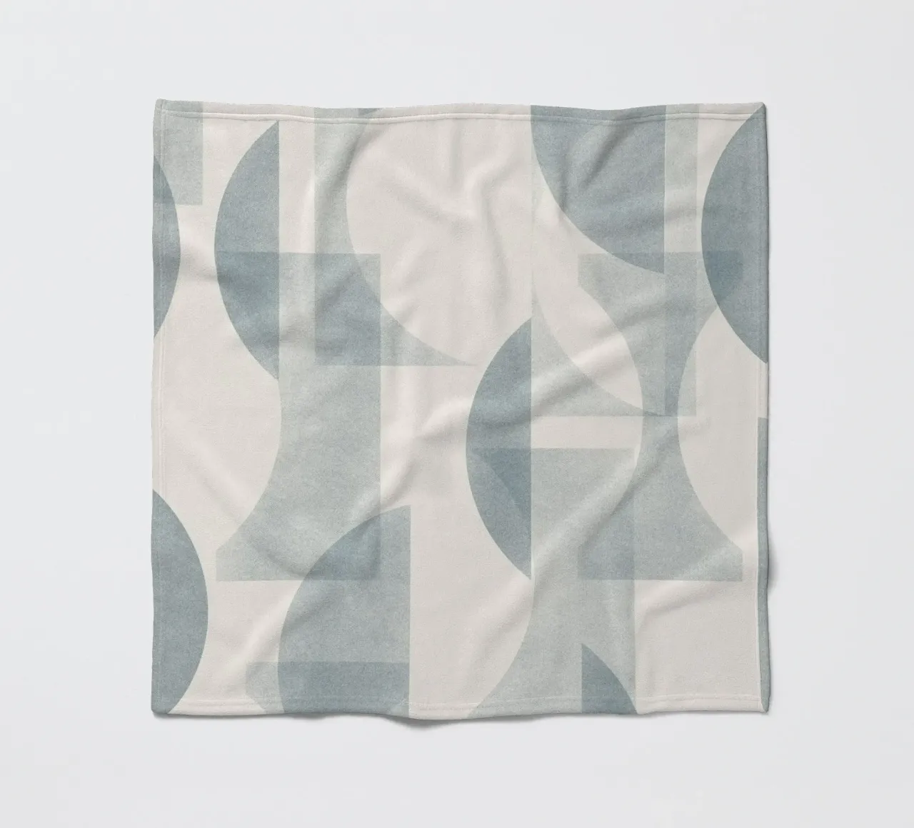 Geometrica Blue coperta in pile da designdn