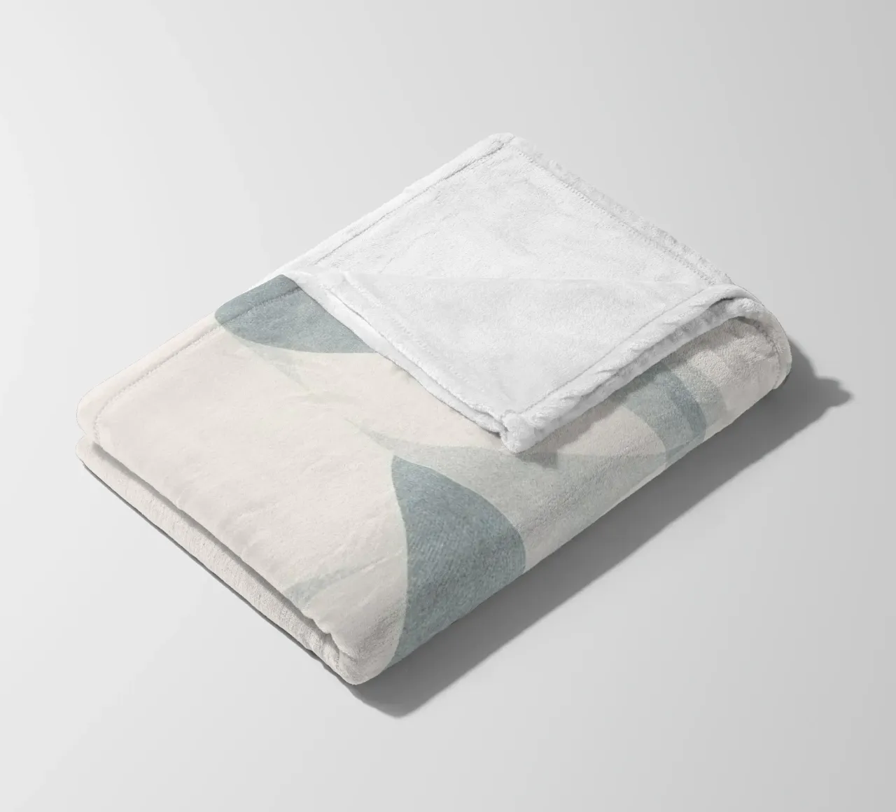 Geometrica Blue coperta in pile da designdn
