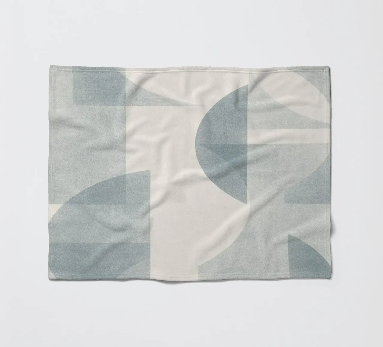 Geometrica Blue coperta in pile da designdn